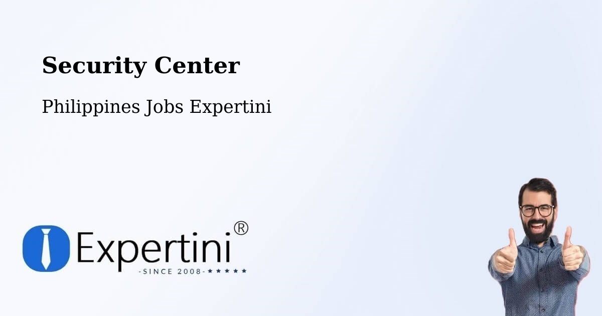 Security Center - Philippines Jobs Expertini